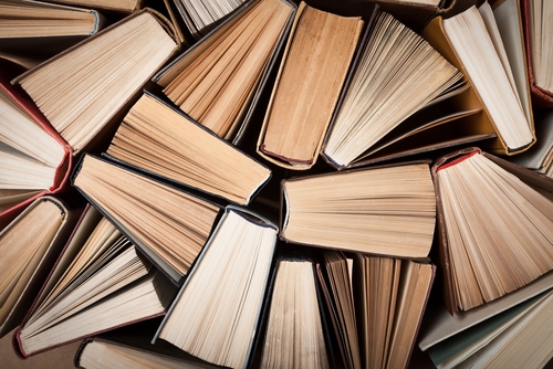 books stacked